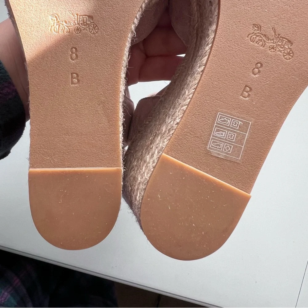 Lace-Up Espadrille Wedge Sandals in Blush